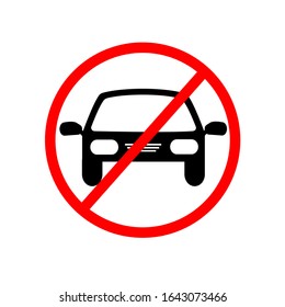 stop icon is prohibited from parking