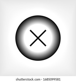 Detener icono. Símbolo prohibido. Signo prohibido - Vector.