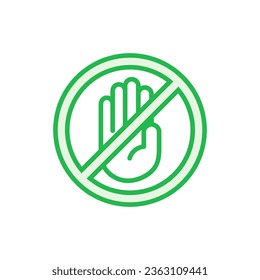 Stop icon set. stop road sign. hand stop icon vector