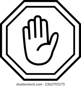 Stop Icon, Stop Sign Icon