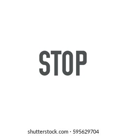 stop icon. sign design