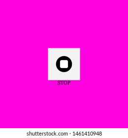 stop icon sign signifier vector