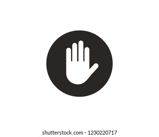 Stop icon sign symbol