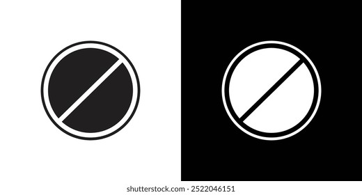 Stop icon simple vector symbol