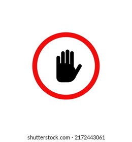 stop icon suitable for road signs or banner or leaflet projects