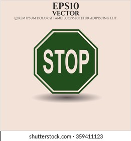 Stop icon or symbol