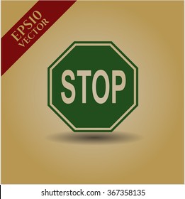 Stop icon or symbol