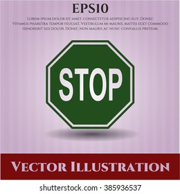 Stop icon or symbol