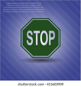 Stop icon or symbol