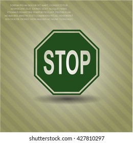 Stop icon or symbol