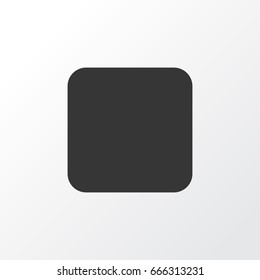 Stop Icon Symbol. Premium Quality Isolated Pause Element In Trendy Style.