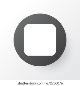 Stop Icon Symbol. Premium Quality Isolated Pause Element In Trendy Style.