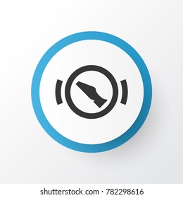 Stop icon symbol. Premium quality isolated press brake pedal element in trendy style.