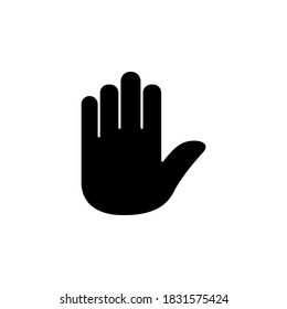 stop icon symbol vector on white background