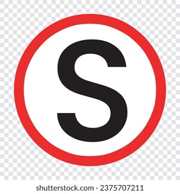 Stoppsymbol-Vorlagendesign, Stoppsymbol auf der Straße, Vektorformat für neue Symbole