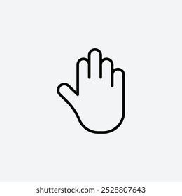 Stop icon in tree different line stroke sizes.