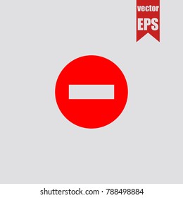 Stop icon in trendy isolated on grey background.Vector illustration.