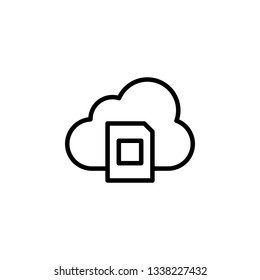 Stop Icon Vector Illustration in Line Style for Any Purpose