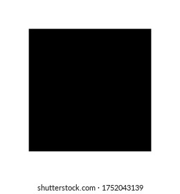 Detener vector de icono aislado en fondo blanco.