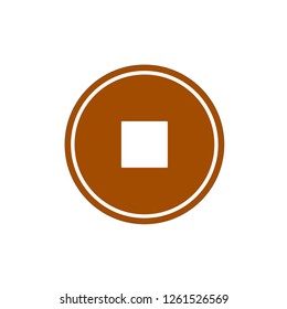 Stop Icon Vector Logo Template.