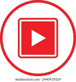 vector de icono de parada sobre fondo blanco