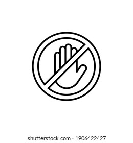 Stop icon vector. stop road sign. hand stop icon vector