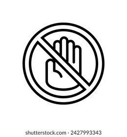 Stop icon vector. stop road sign. hand stop icon vector