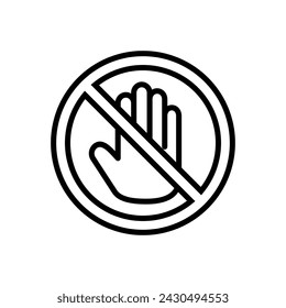 Stop icon vector. stop road sign. hand stop icon vector