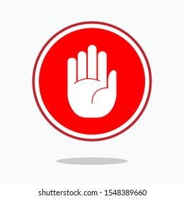 Stop Icon - Vector Sign and Symbol for Design, Presentation, Website or Apps Elements. 