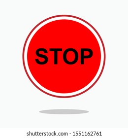 Stop Icon - Vector Sign and Symbol for Design, Presentation, Website or Apps Elements.