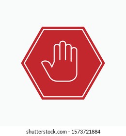 
Stop Icon - Vector, Sign and Symbol for Design, Presentation, Website or Apps Elements.