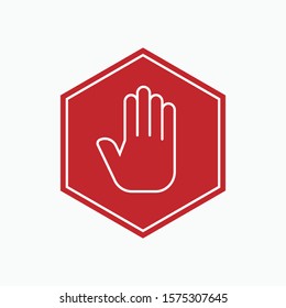 Stop Icon - Vector, Sign and Symbol for Design, Presentation, Website or Apps Elements.