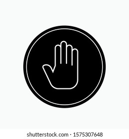 Stop Icon - Vector, Sign and Symbol for Design, Presentation, Website or Apps Elements.