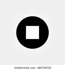 stop icon. vector sign symbol on white background