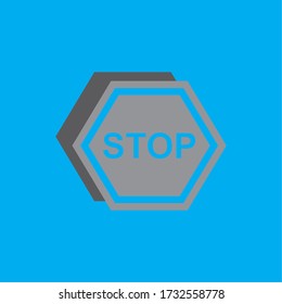 STOP ICON , WARNING ICON VECTOR