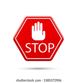 Stop icons. Graphic template. Vector background