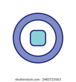 Stop icons vector stock illustration.
