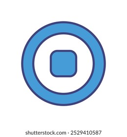 Ilustração de stock de vetores de ícones Stop.