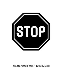 Stop icon,vector illustration. Flat design style. vector stop icon illustration isolated on White background, stop icon Eps10. stop icons graphic design vector symbols.