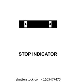 stop indicator traffic sign icon. Element of railway signs for mobile concept and web apps. Detailed stop indicator traffic sign icon can be used for web and mobile. Premium icon on white background