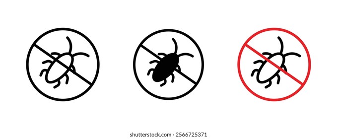 Stop insect signs vector collection pack