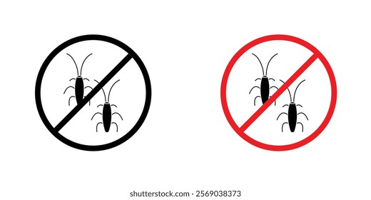 Stop insect signs vector graphic pack