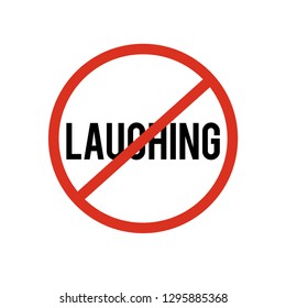 Stop laughing icon vector. Stop laughing symbol. Linear style sign for mobile concept and web design. Stop laughing symbol illustration. Pixel vector graphics - Vector.