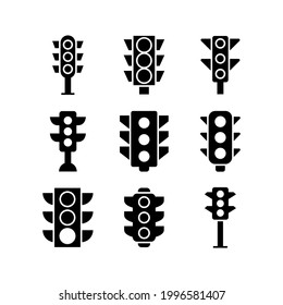 stop light icon or logo isolated sign symbol vector illustration - Collection of high quality black style vector icons
