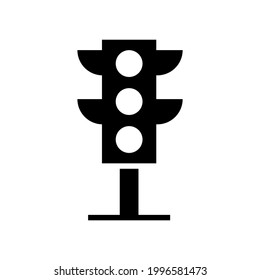 icono de luz de parada o logotipo símbolo de signo aislado ilustración vectorial de alta calidad estilo negro iconos vectoriales
