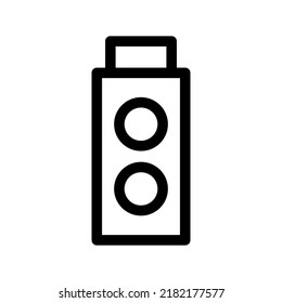 Stop Light Icon Or Logo Isolated Sign Symbol Vector Illustration - High Quality Black Style Vector Icons
