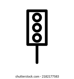 Stop Light Icon Or Logo Isolated Sign Symbol Vector Illustration - High Quality Black Style Vector Icons
