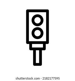 Stop Light Icon Or Logo Isolated Sign Symbol Vector Illustration - High Quality Black Style Vector Icons
