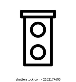 Stop Light Icon Or Logo Isolated Sign Symbol Vector Illustration - High Quality Black Style Vector Icons
