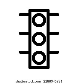 stop light icon or logo isolated sign symbol vector illustration - high quality black style vector icons